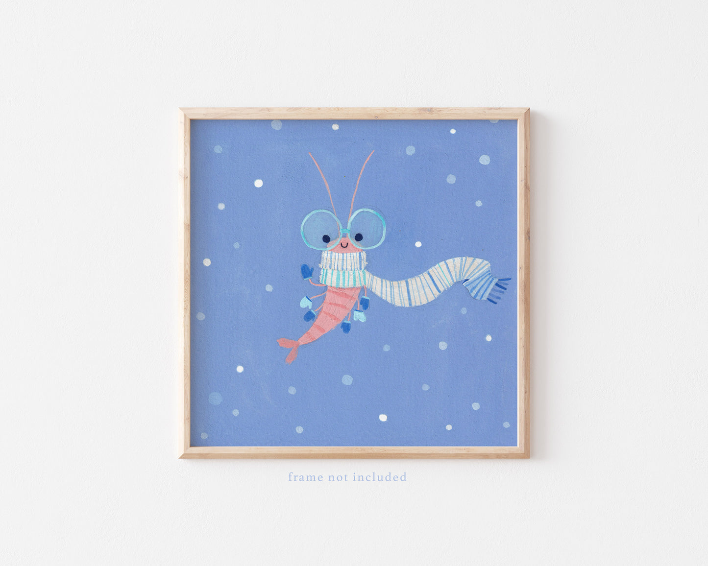 Max the Winter Shrimp! art print