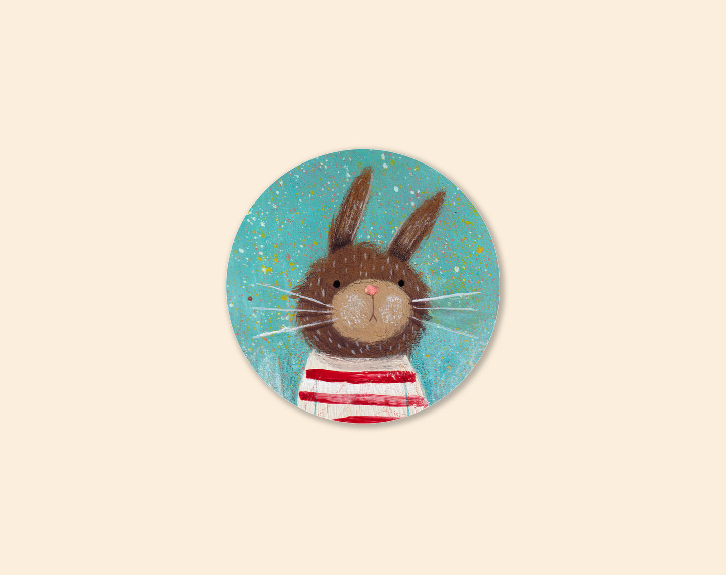 Nautical bunny • Small Vinyl Sticker
