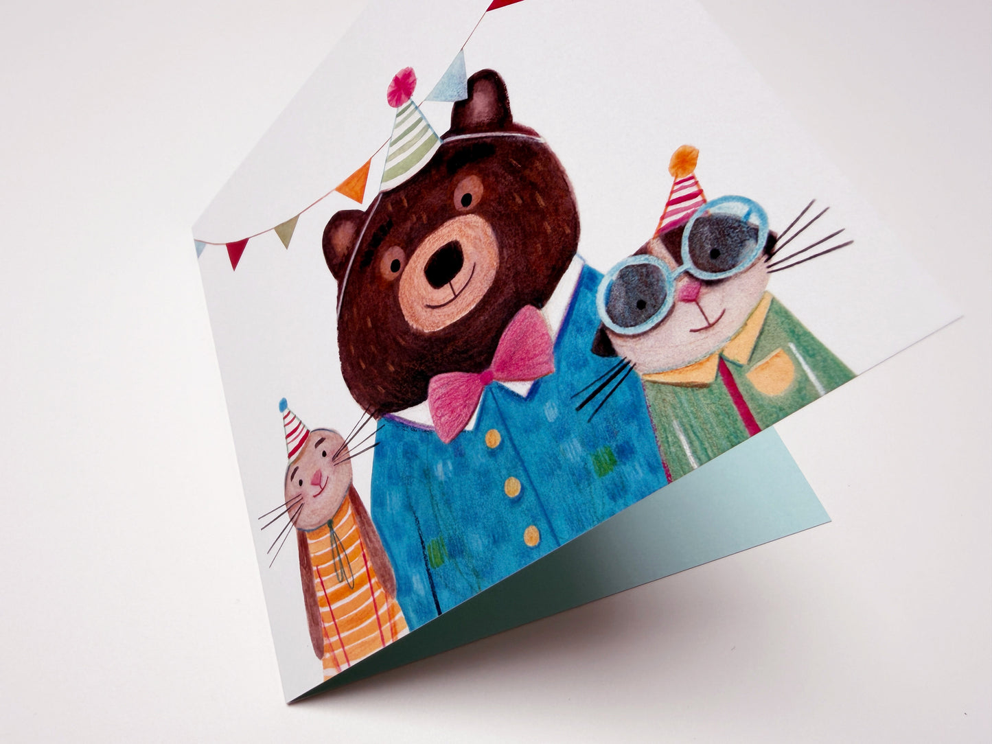 Set of 2 folded Birthday Cards (no text)
