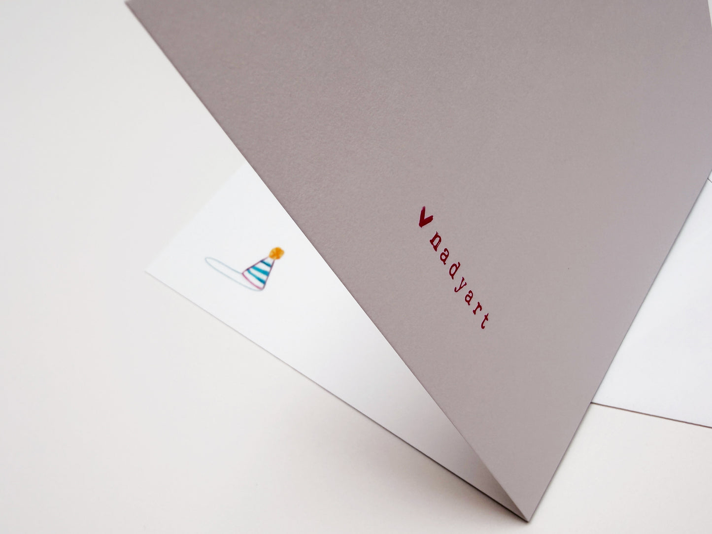 Set of 2 folded Birthday Cards (no text)