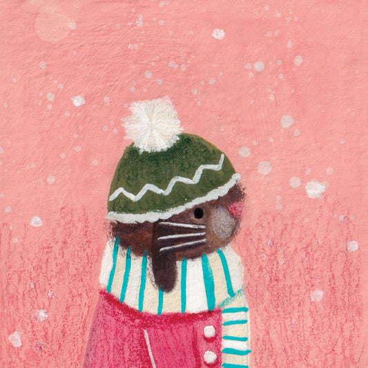 a Winter Bunny art print