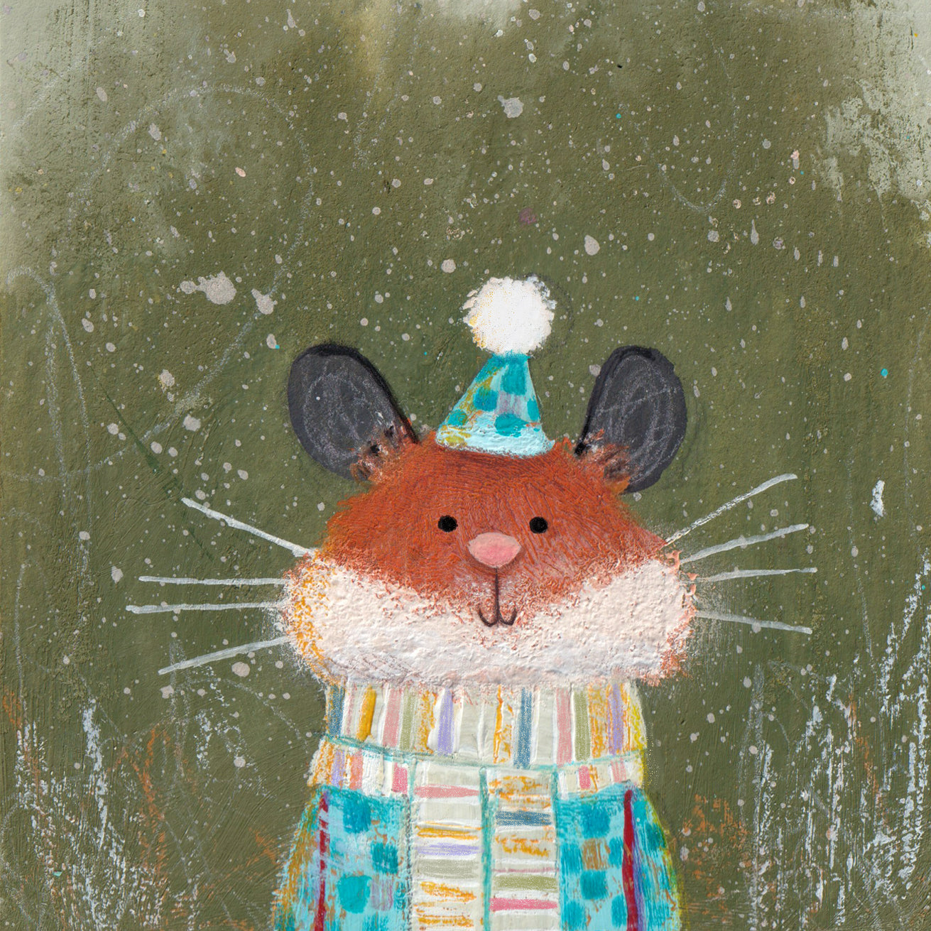 Festive Hamster art print