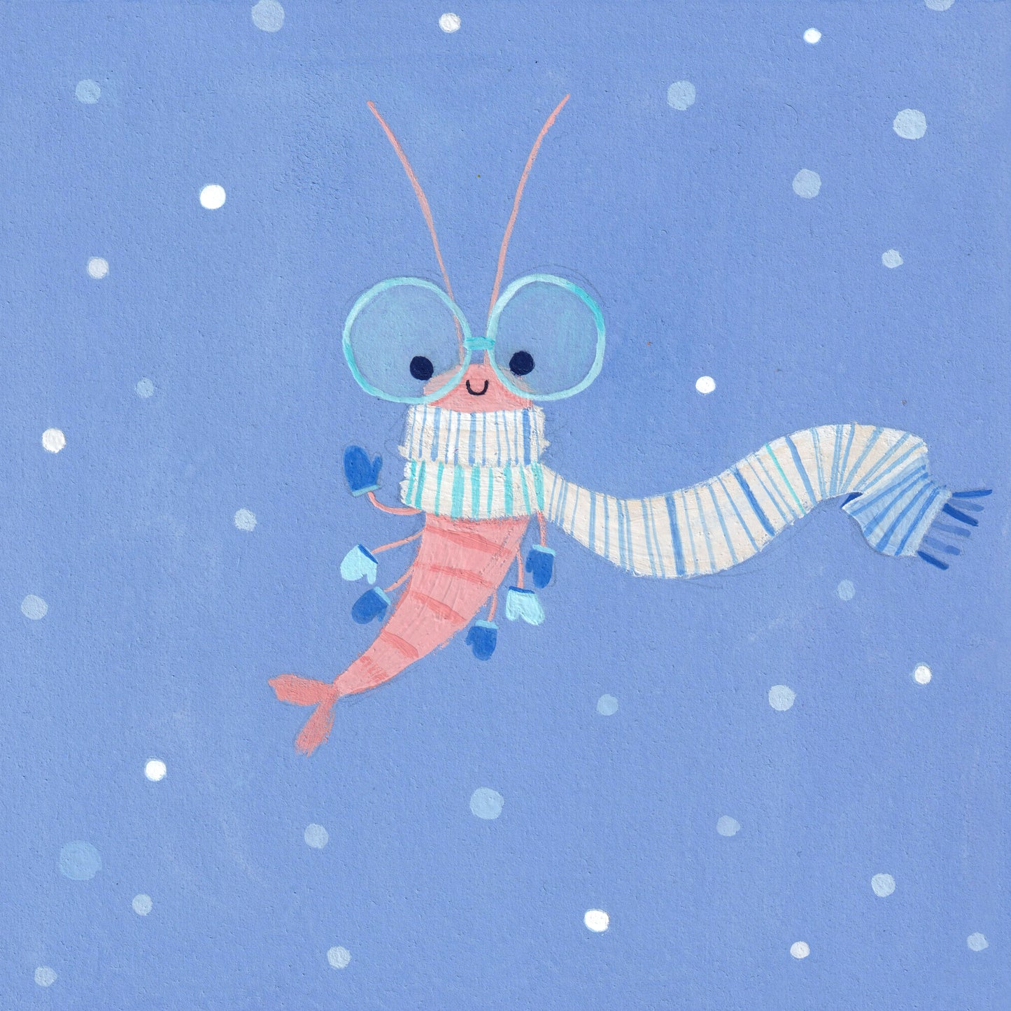 Max the Winter Shrimp! art print