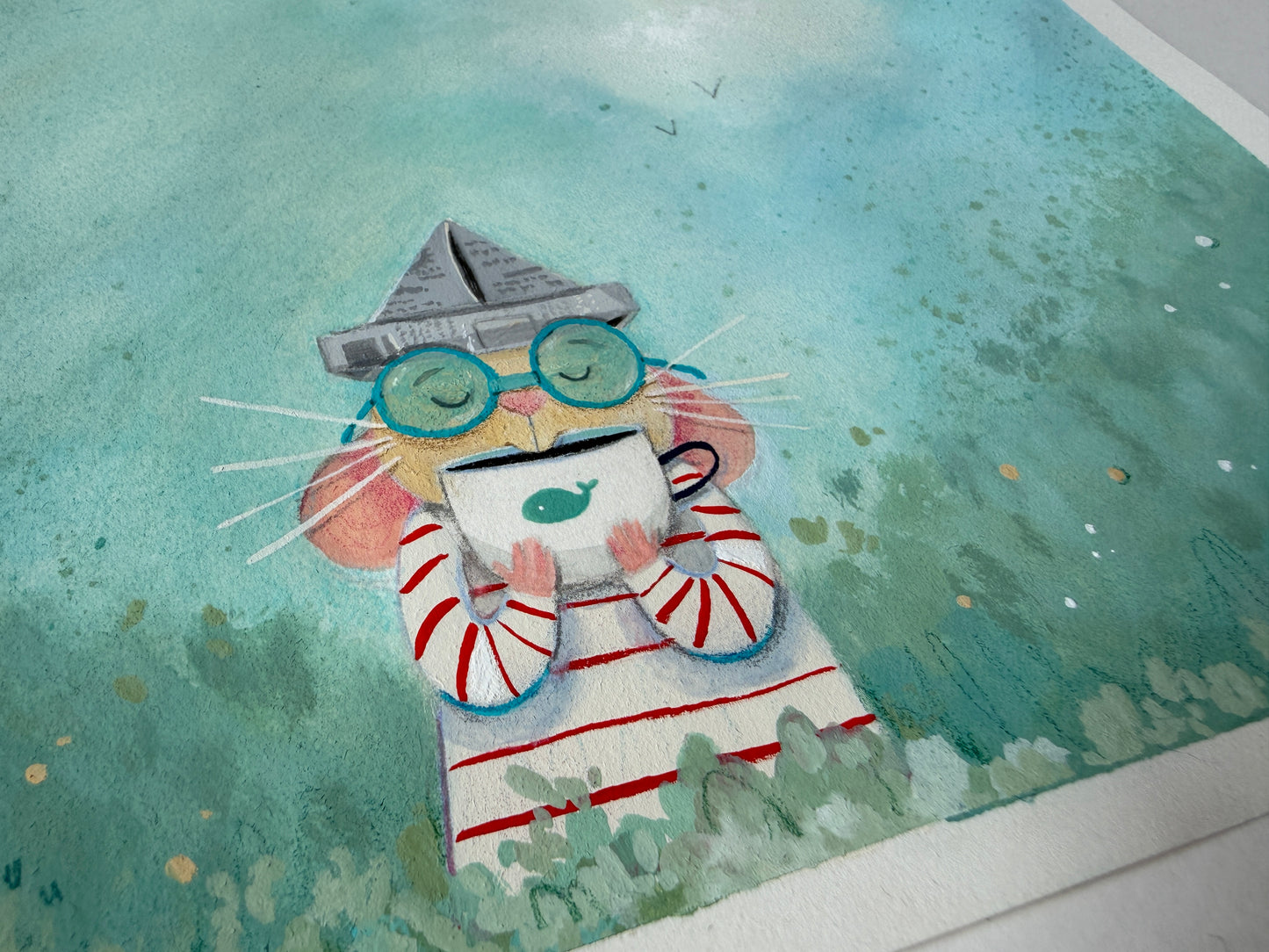 A Cozy Cup  • Original Nautical Painting