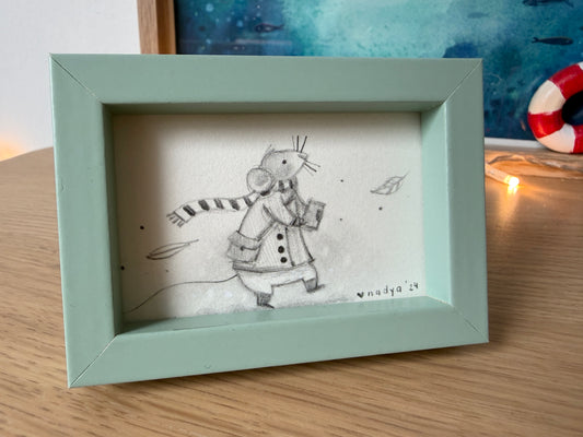 Small Framed Pencil Sketch