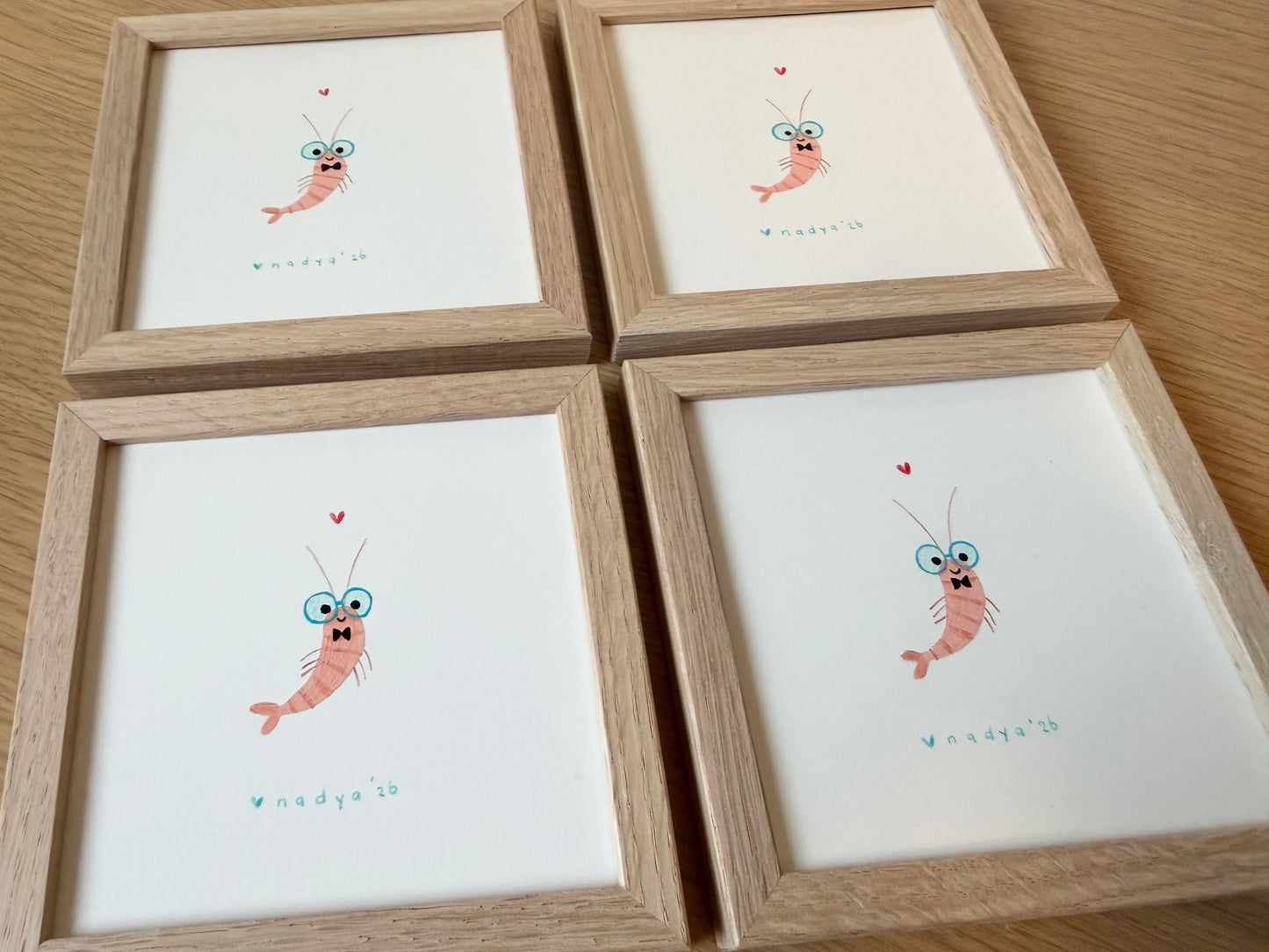 Max the Gentleman Shrimp • Small Framed Painting (4 available)