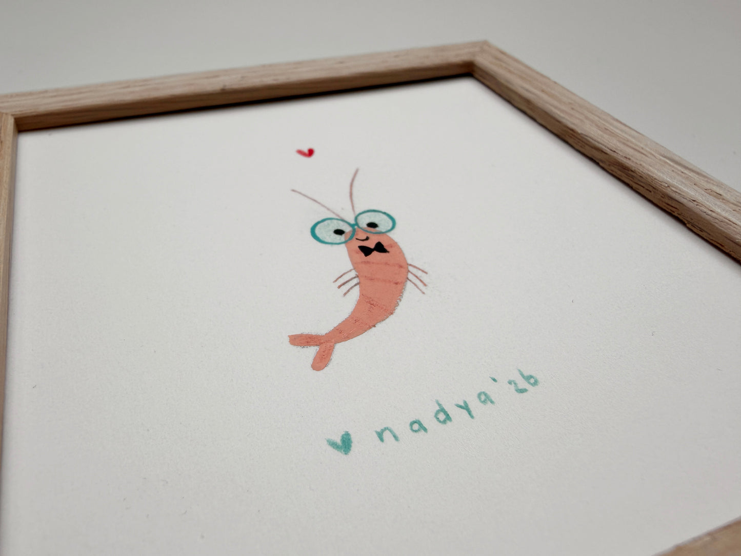 Max the Gentleman Shrimp • Small Framed Painting (4 available)