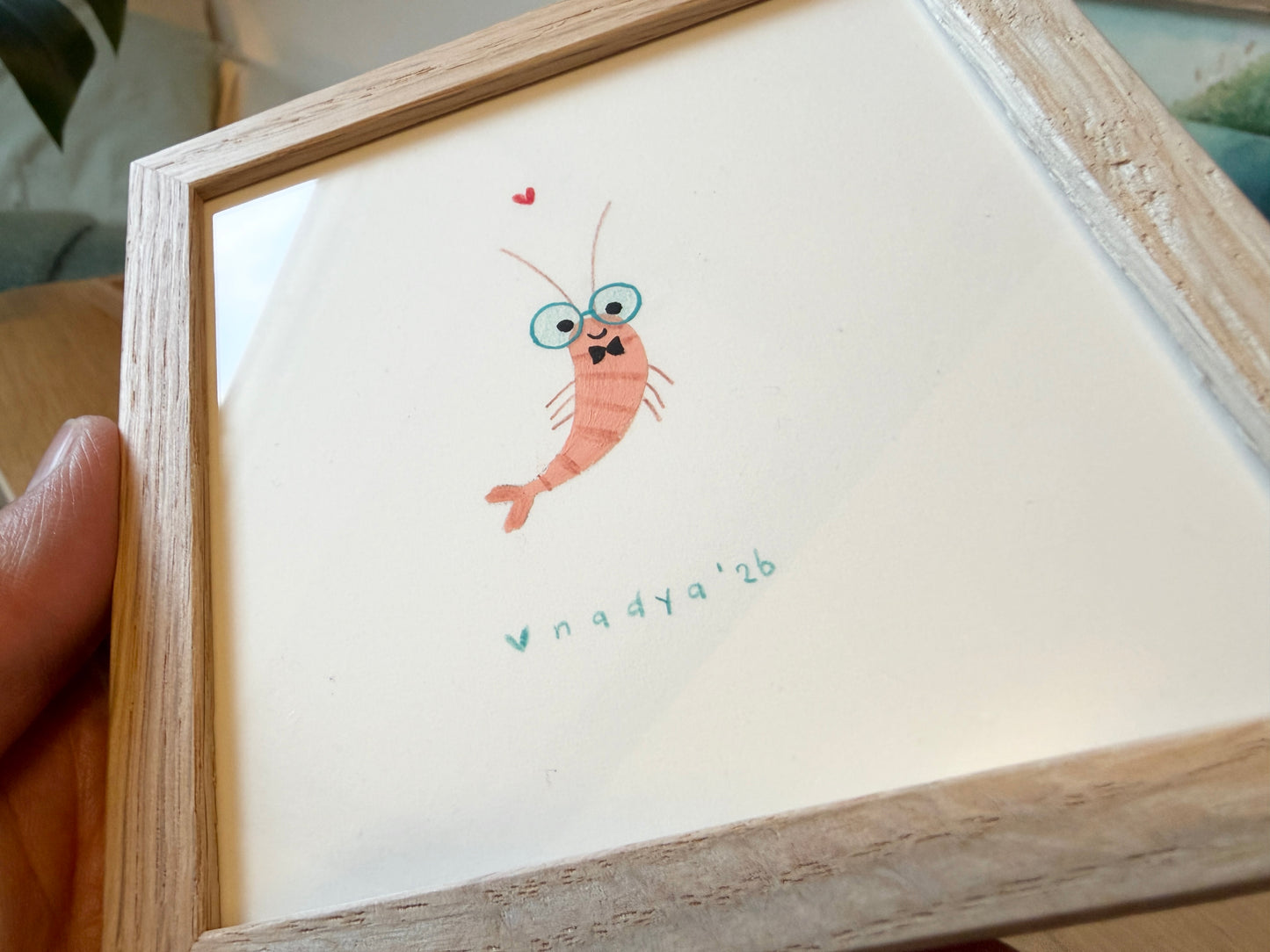 Max the Gentleman Shrimp • Small Framed Painting (4 available)