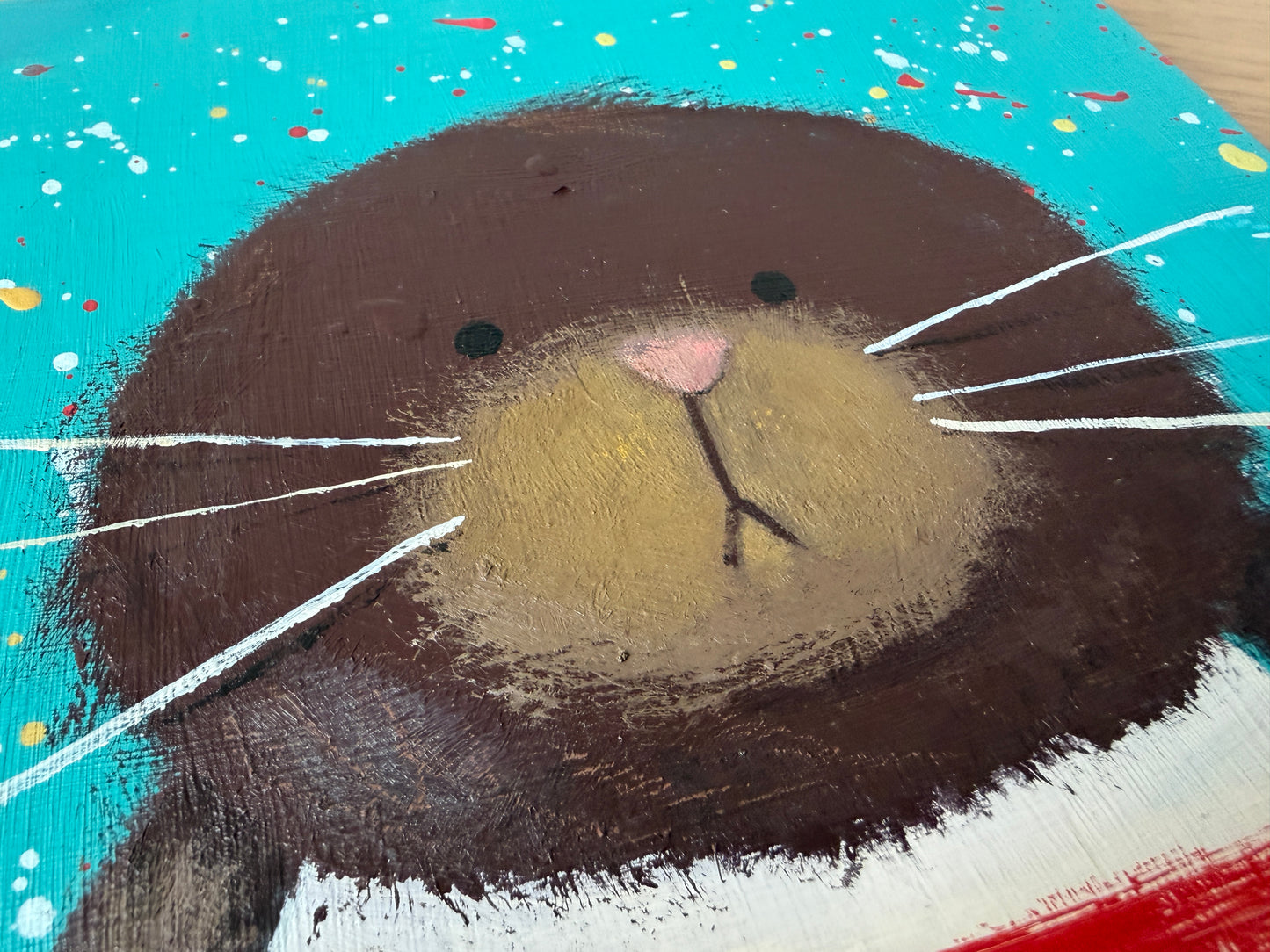 Nautical Bunny • Original Acrylics Painting on Wood