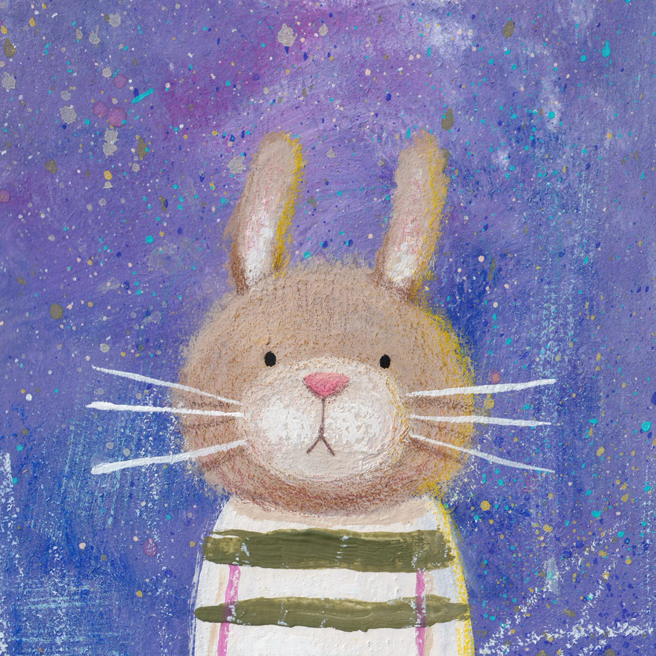 Unbothered Bunny art print